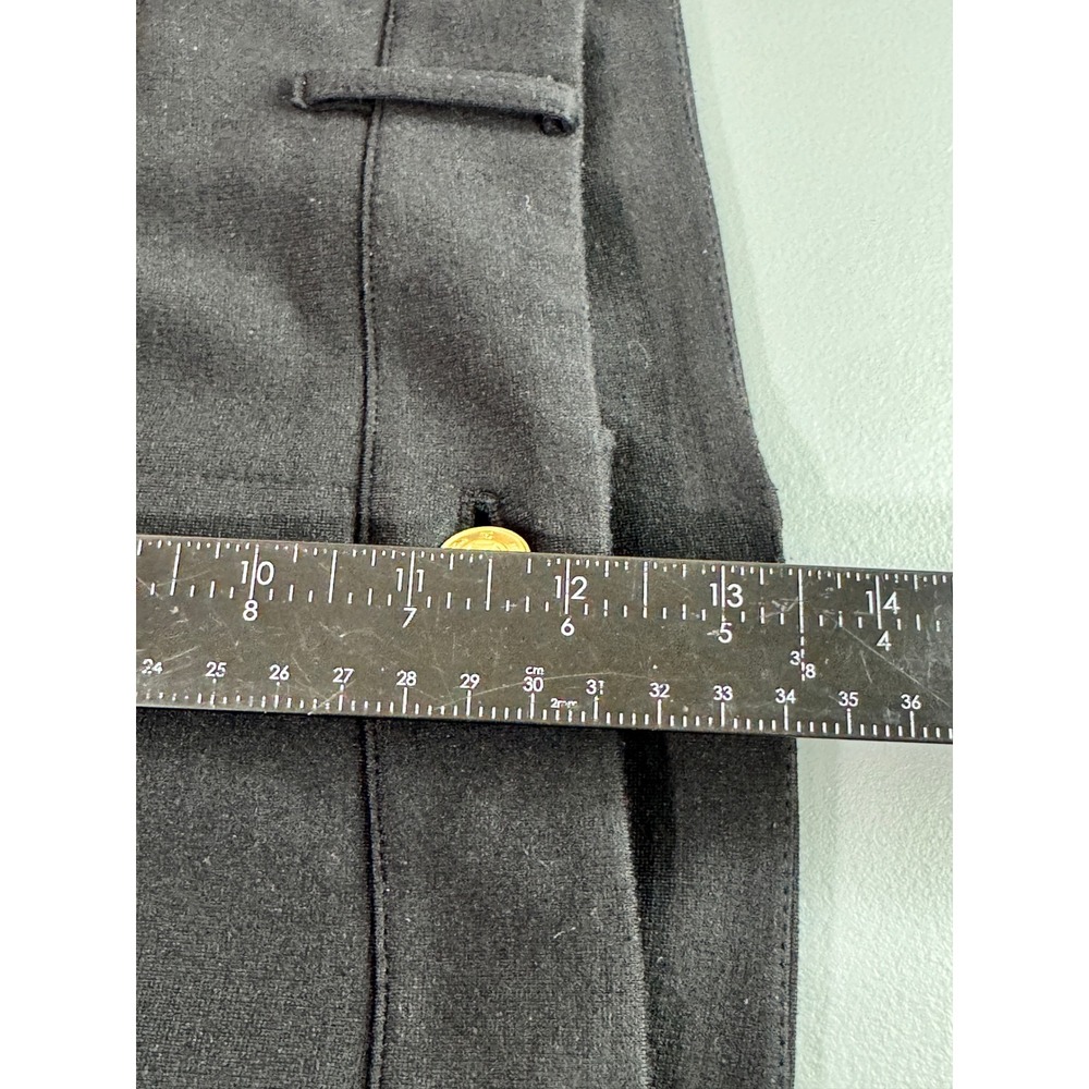 Michael Kors Skinny Trousers Womens 18W Black Good Gold Zip Hardware Stretch - Picture 11 of 13
